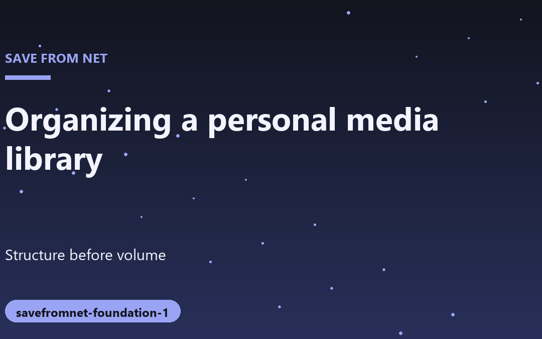 Building a Findable Personal Digital Media Library