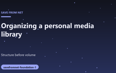 Building a Findable Personal Digital Media Library