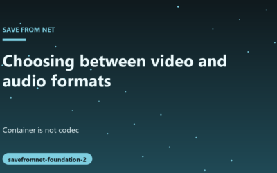 Understanding Video and Audio Formats for Local File Storage